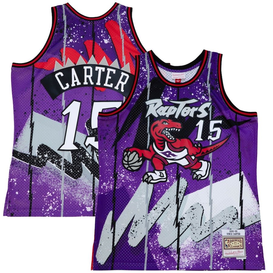 VINCE CARTER TORONTO RAPTORS HYPER HOOPS THROWBACK JERSEY - Prime Reps