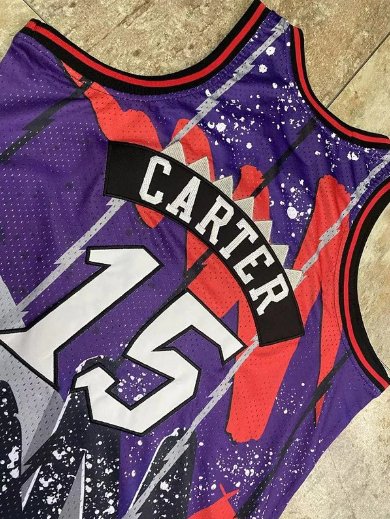 VINCE CARTER TORONTO RAPTORS HYPER HOOPS THROWBACK JERSEY - Prime Reps