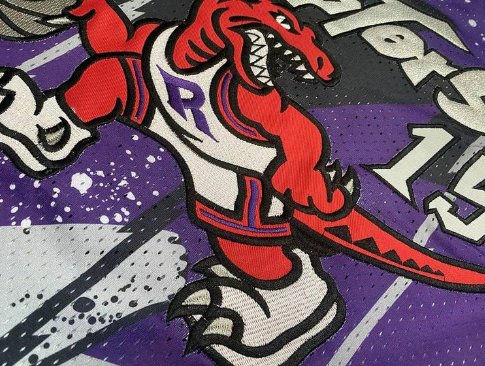 The new Toronto Raptors Hardwood Classic dinosaur jerseys have