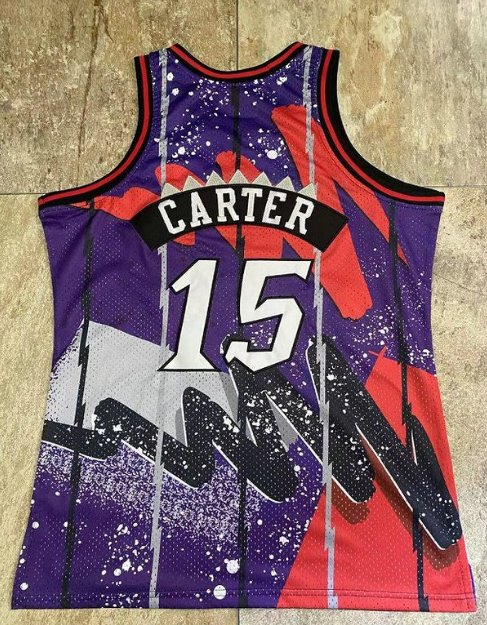 VINCE CARTER TORONTO RAPTORS HYPER HOOPS THROWBACK JERSEY - Prime Reps