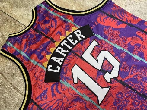 VINCE CARTER TORONTO RAPTORS CHINESE NEW YEAR THROWBACK JERSEY – Prime Reps