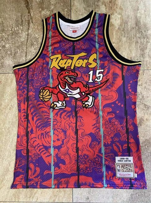 VINCE CARTER TORONTO RAPTORS LUNAR NEW YEAR THROWBACK JERSEY - Prime Reps
