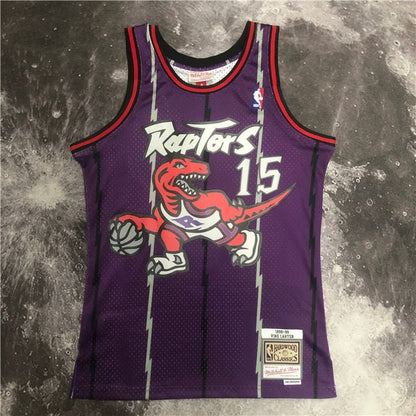 VINCE CARTER TORONTO RAPTORS THROWBACK JERSEY (HEAT APPLIED) - Prime Reps