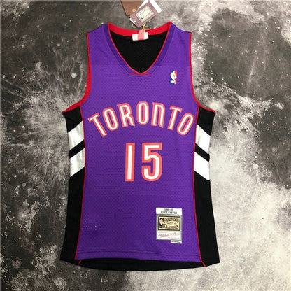 VINCE CARTER TORONTO RAPTORS THROWBACK JERSEY (HEAT APPLIED) - Prime Reps